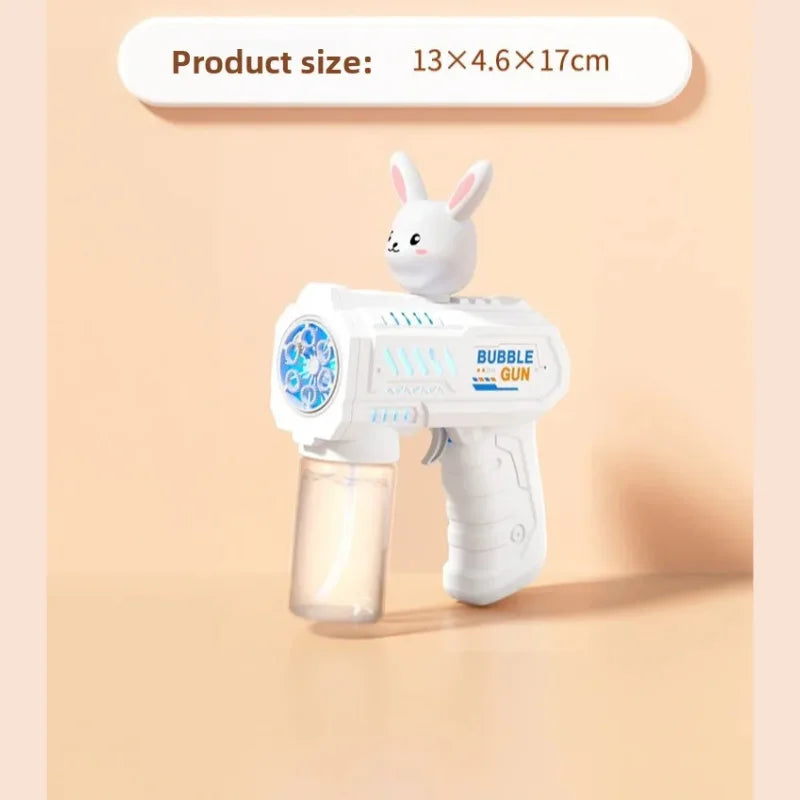 Childrens Electric Animals Bubble Machine Toys for Kids Elephant Rabbit Bear Automatic Bubbles Gun Outdoor Toy Birthday Gifts