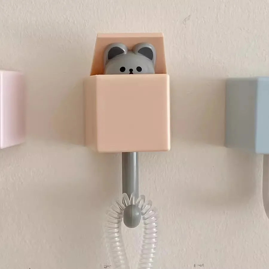 Gancho  pared con forma  gato para llaves, colgador  puerta multifuncional Kawaii, organizador  pared, ganchos corativos, coraci