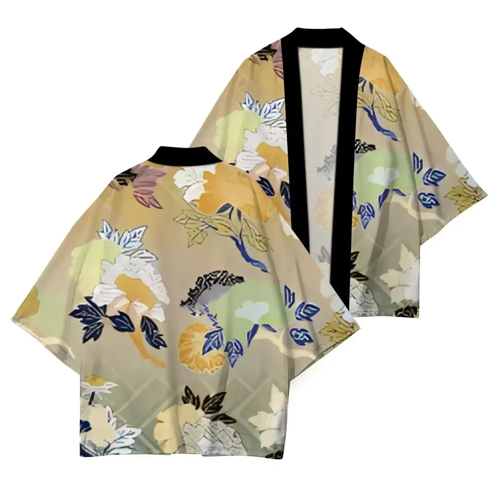 Cherry Blossom Half Sleeve Summer Kimono