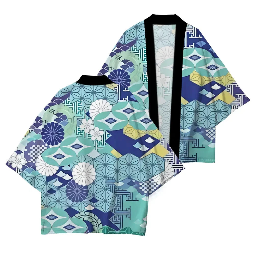 Cherry Blossom Half Sleeve Summer Kimono