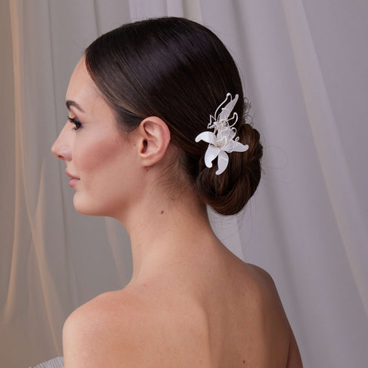 Two-Piece Resin Flower Hair Pin Set