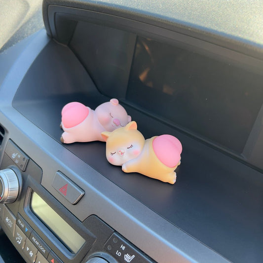 Cute Animal Car Ornament – Resin Bouncy Butt Dashboard Accessory