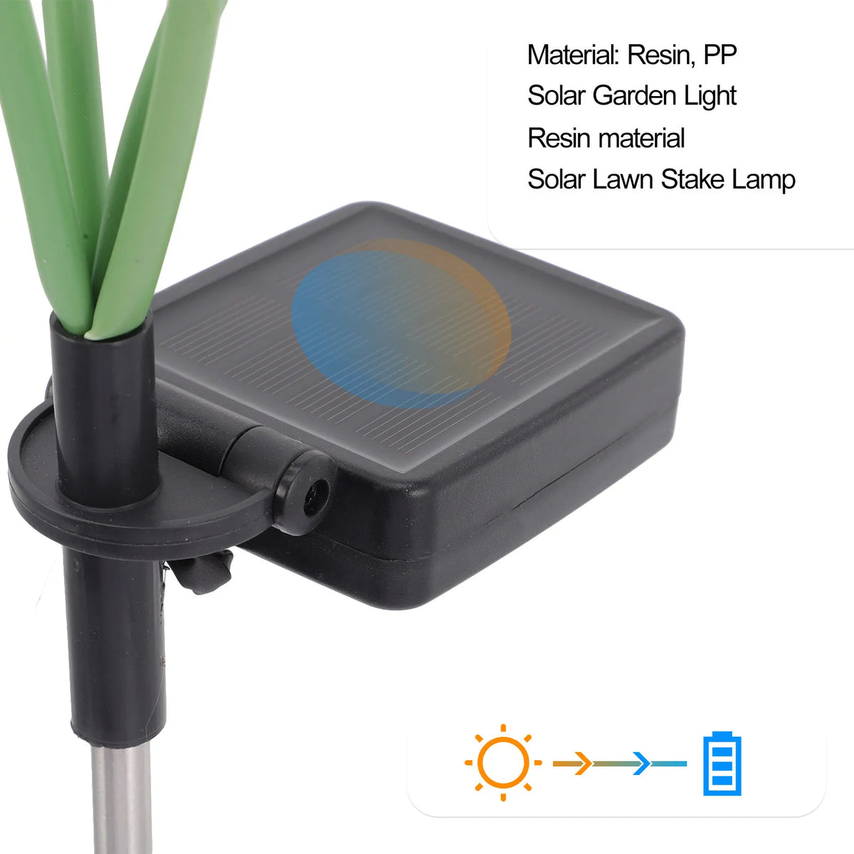 Solar Lights Garden Outdoor Decor Landscape Lamp Halloween Christmas New Year Lifelike Artificial Flower Flower Bed Decoration