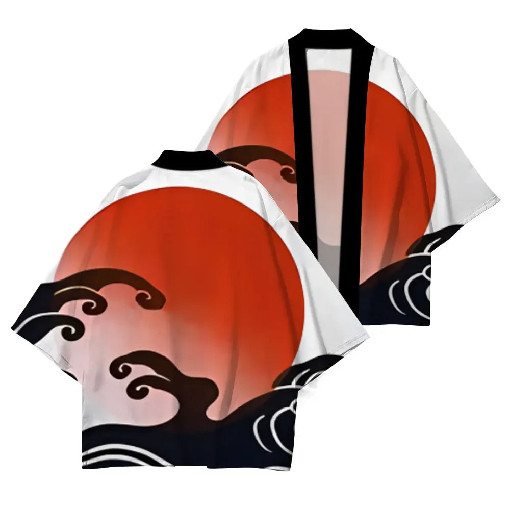 Cherry Blossom Half Sleeve Summer Kimono