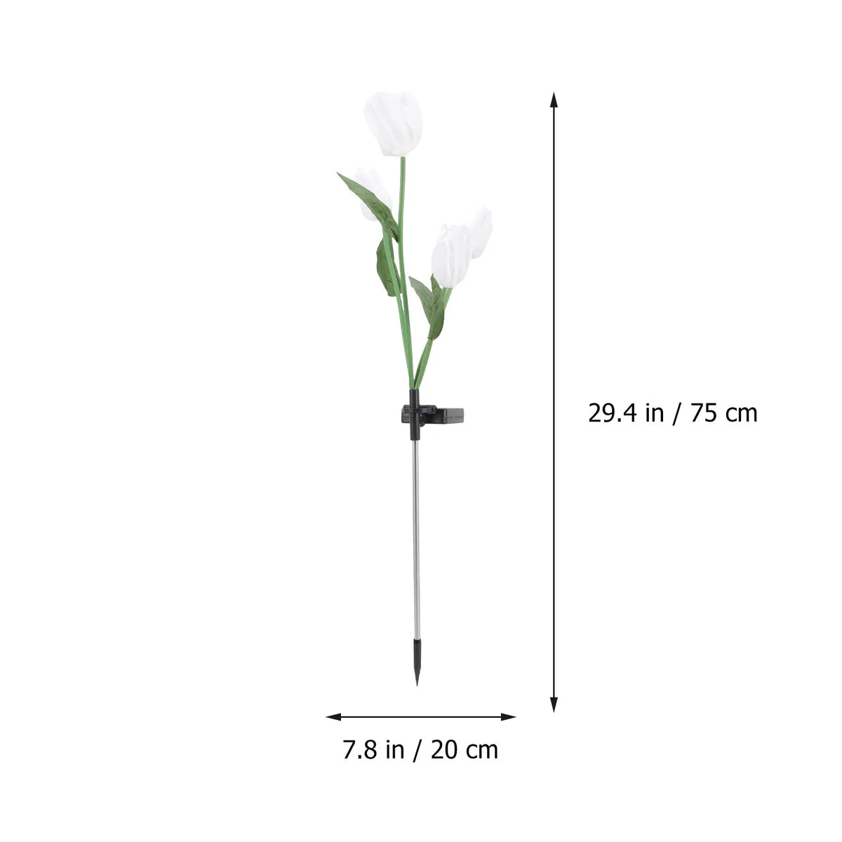 Solar Lights Garden Outdoor Decor Landscape Lamp Halloween Christmas New Year Lifelike Artificial Flower Flower Bed Decoration