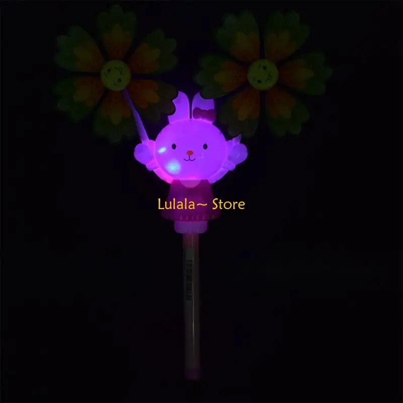 Y4QA Wind Spinners for Garden Yard Decor Wand for Kids for Play LED Lights Windmill Christmas Holiday Night Gifts