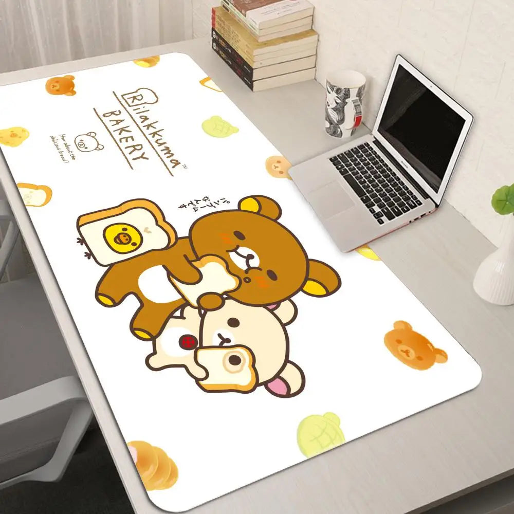 XXL Cartoon Pink Mouse Pad Anime Kawaii Keyboard Rug Laptop Cute Gaming Soft Mousepad Computer HD Desk Mat