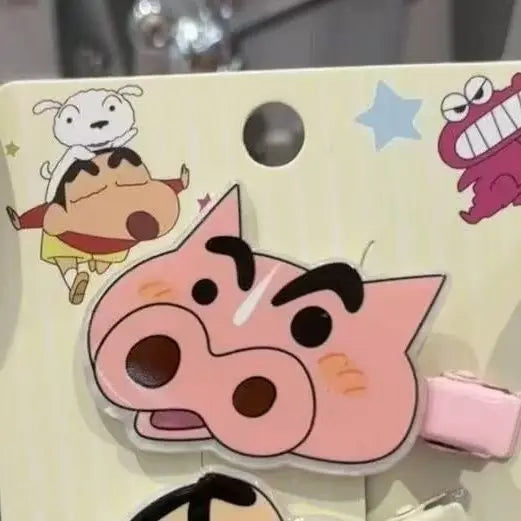 Crayon Shin-chan bangs clip, duckbill clip, cute student sweet hairpin, girly head accessory for seaside photos