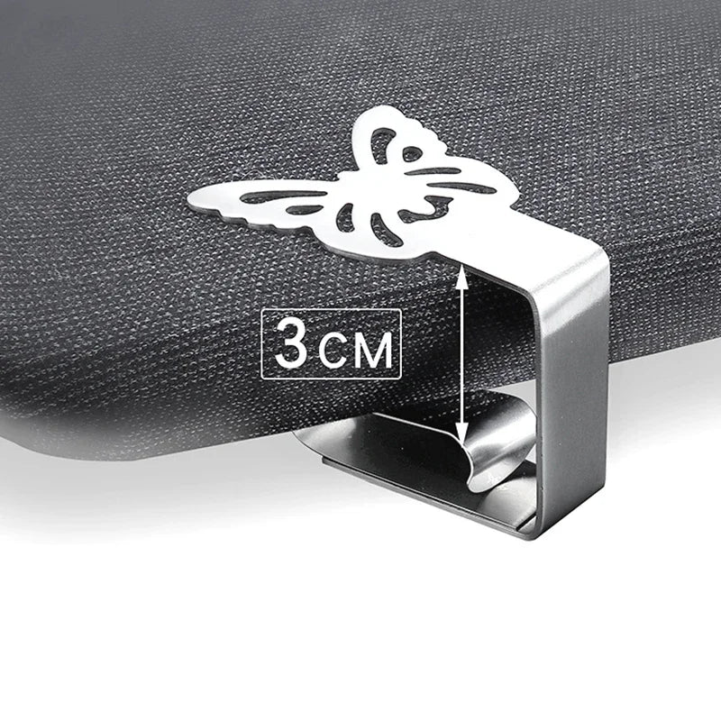20PCS Cat Paw Tablecloth Clips Stainless Steel Adjustable Non Slip Fabric Clamps for Hotel Outdoor Party Wedding Event Decor