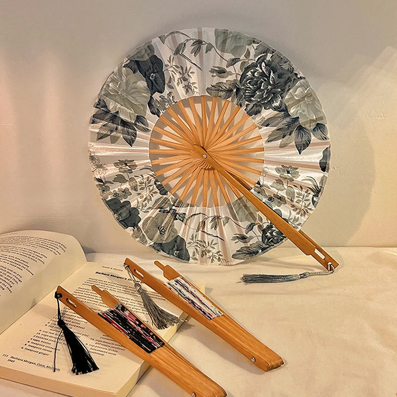 Cheongsam Hanfu Ancient Ink Silk Fan