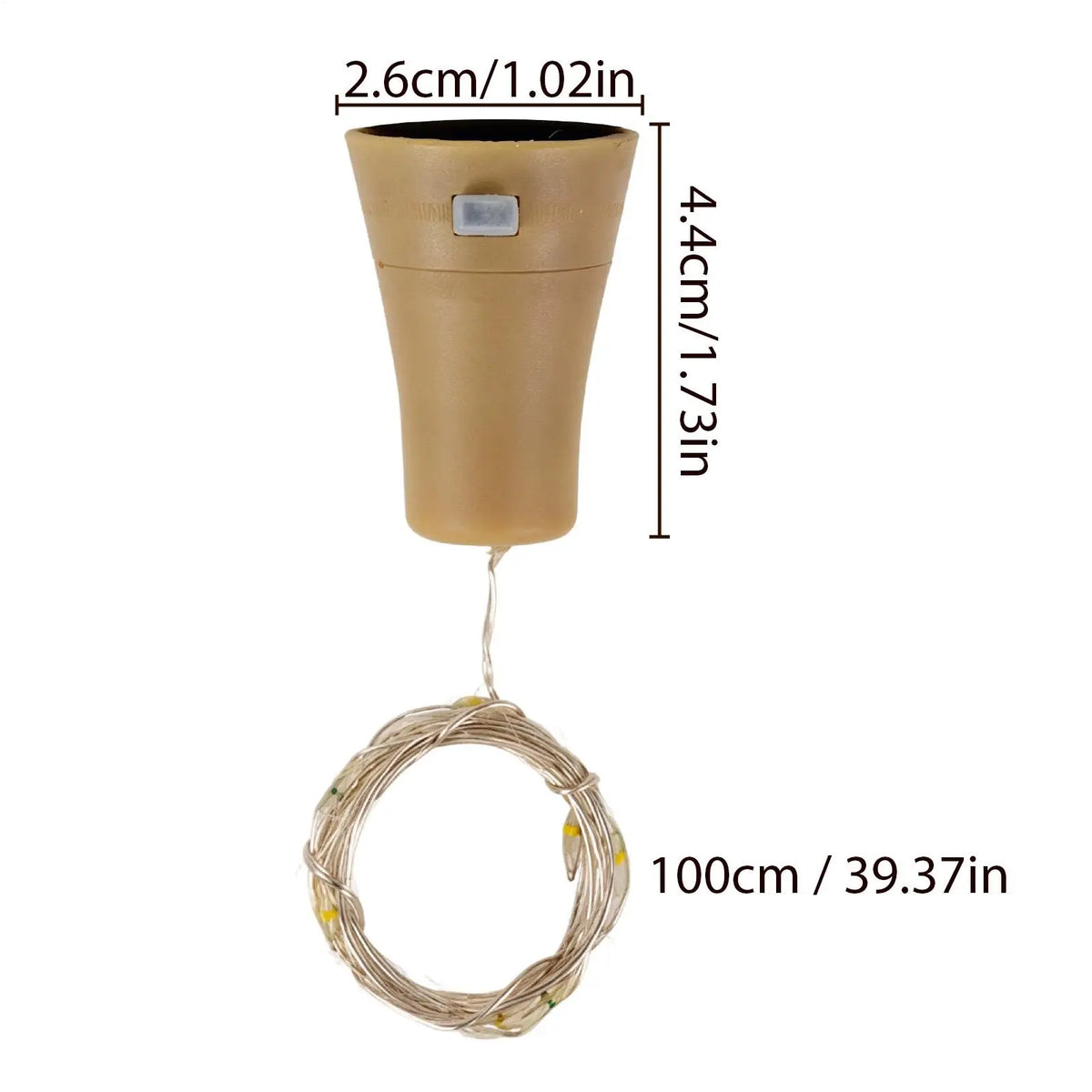 Solar Wine Bottle Lights LED Waterproof DIY Outdoor Decoration 6 Pieces Fairy Cork String Lights For Dining Table Garden Path