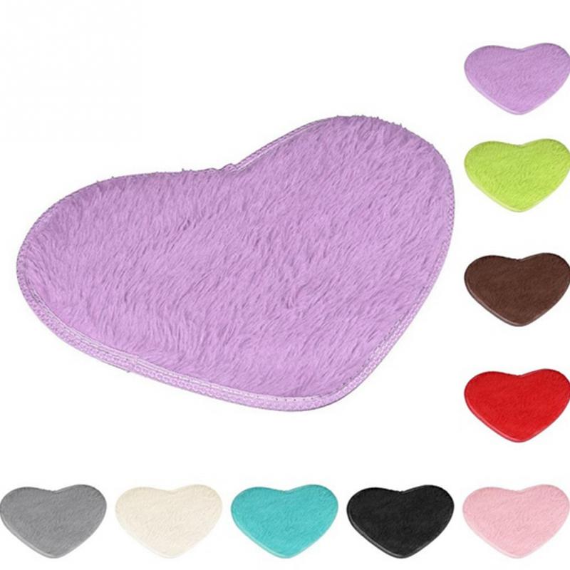 Heart Shaped Silk Carpet and Rug