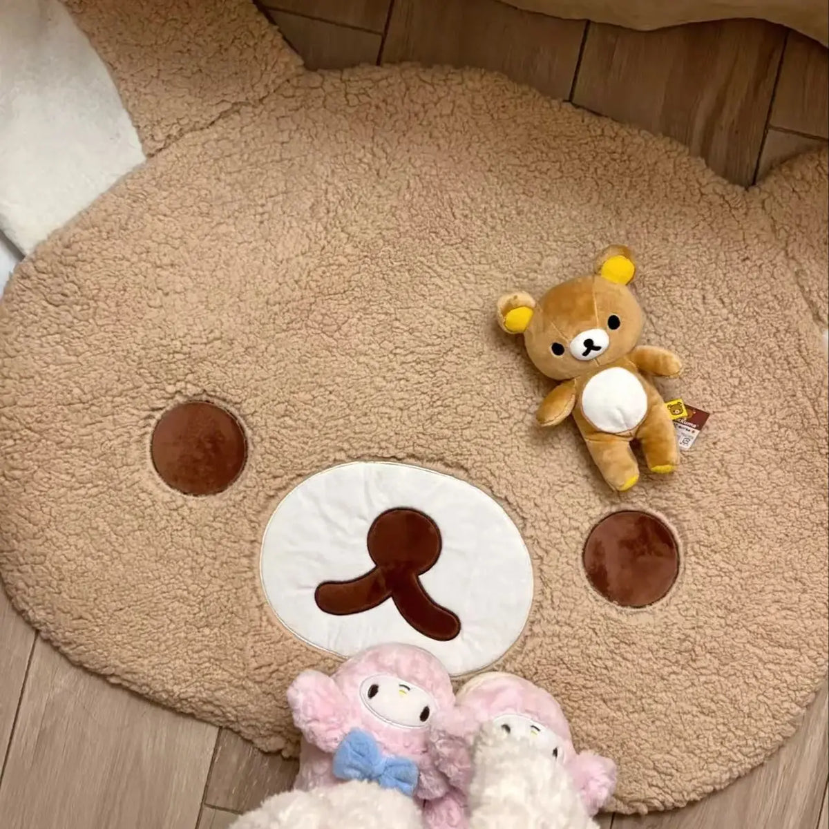 Rilakkumas Plush Rug Korilakkuma Bear Soft Floor Mat