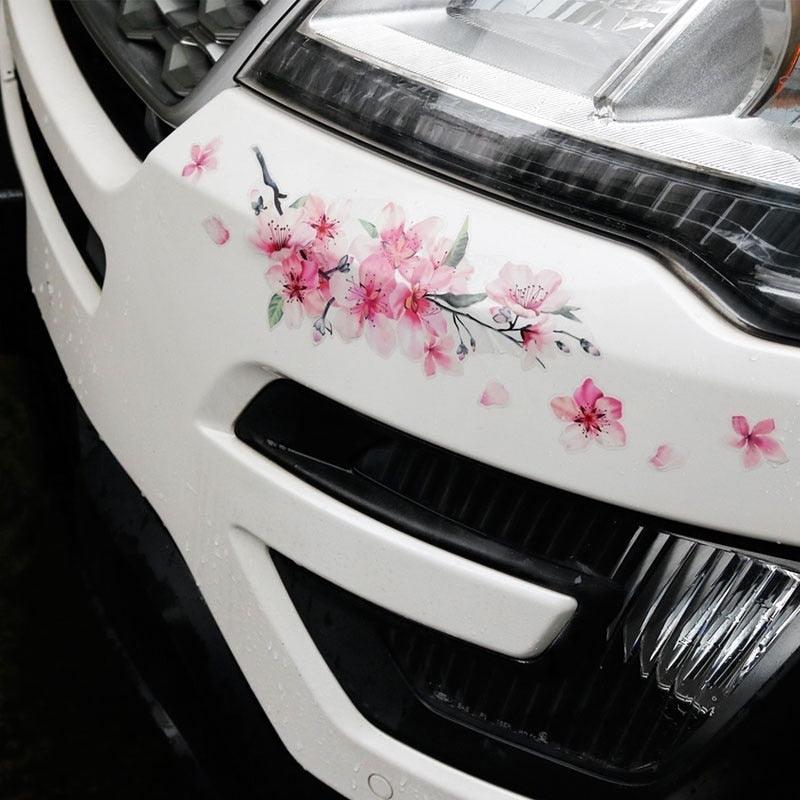 Cherry Blossom Floral Car Auto Vinyl Decals Peel Sticker