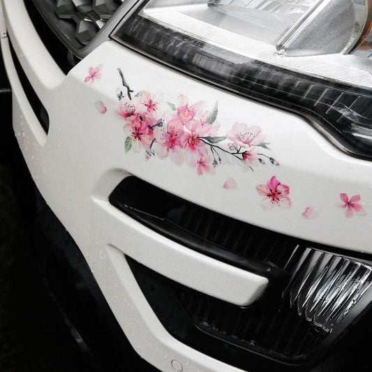 Cherry Blossom Floral Car Auto Vinyl Decals Peel Sticker