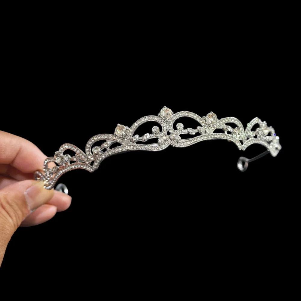 Crystal Wedding Bridal Tiara Hairstyle For Women Girls Prom Headband Elegant Bride Hair Styling Tools Fashion  hair accessories