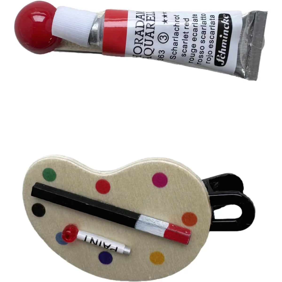 2pcs Art Watercolor Pigment Palette Hairpin Cute Kawaii Funny Women Girls Duckbill Clip Korean Fashion Bangs Side Styling Clip