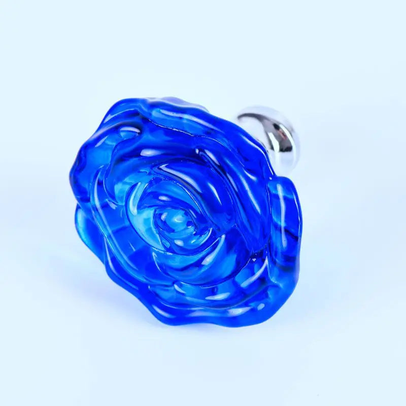 50mm Colorful Crystal Rose Glass Knob Single Hole Wardrobe Dresser Drawer Kitchen Wine Cabinet Pulls Furniture Accessories