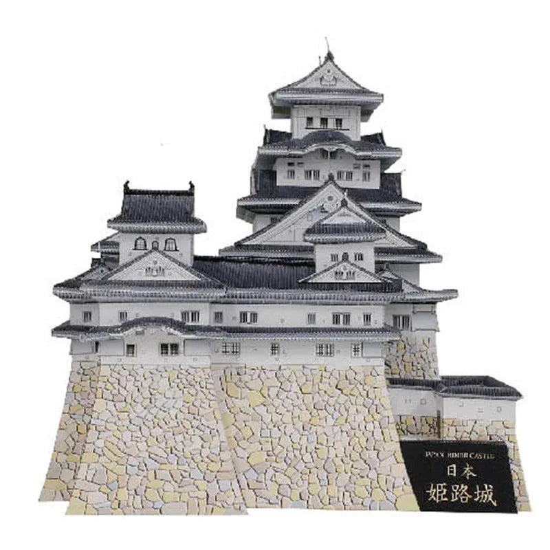 DIY Paper Model of Himeji Castle - Famous Japanese Castle Architectural Miniature, Handmade Craft Kit for Home Decor