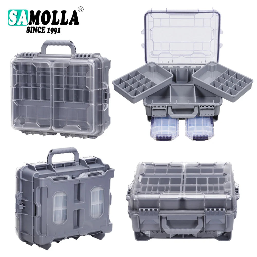 Hard Fishing Storage Box Thickened Large Multifunctional Three Layer