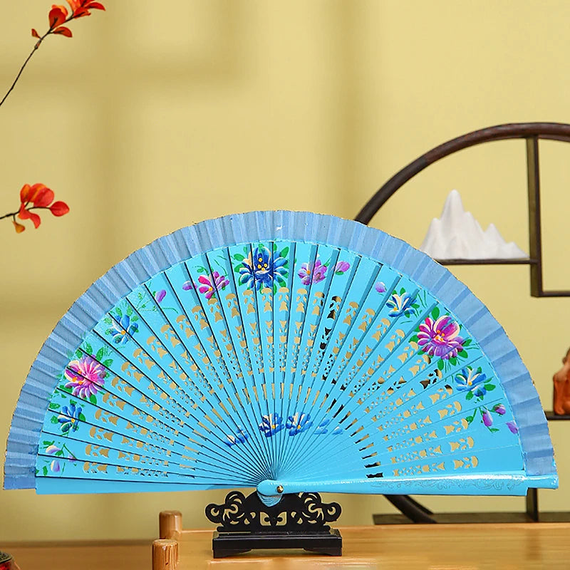 Chinese and Spanish Style Double-Sided Folding Fan