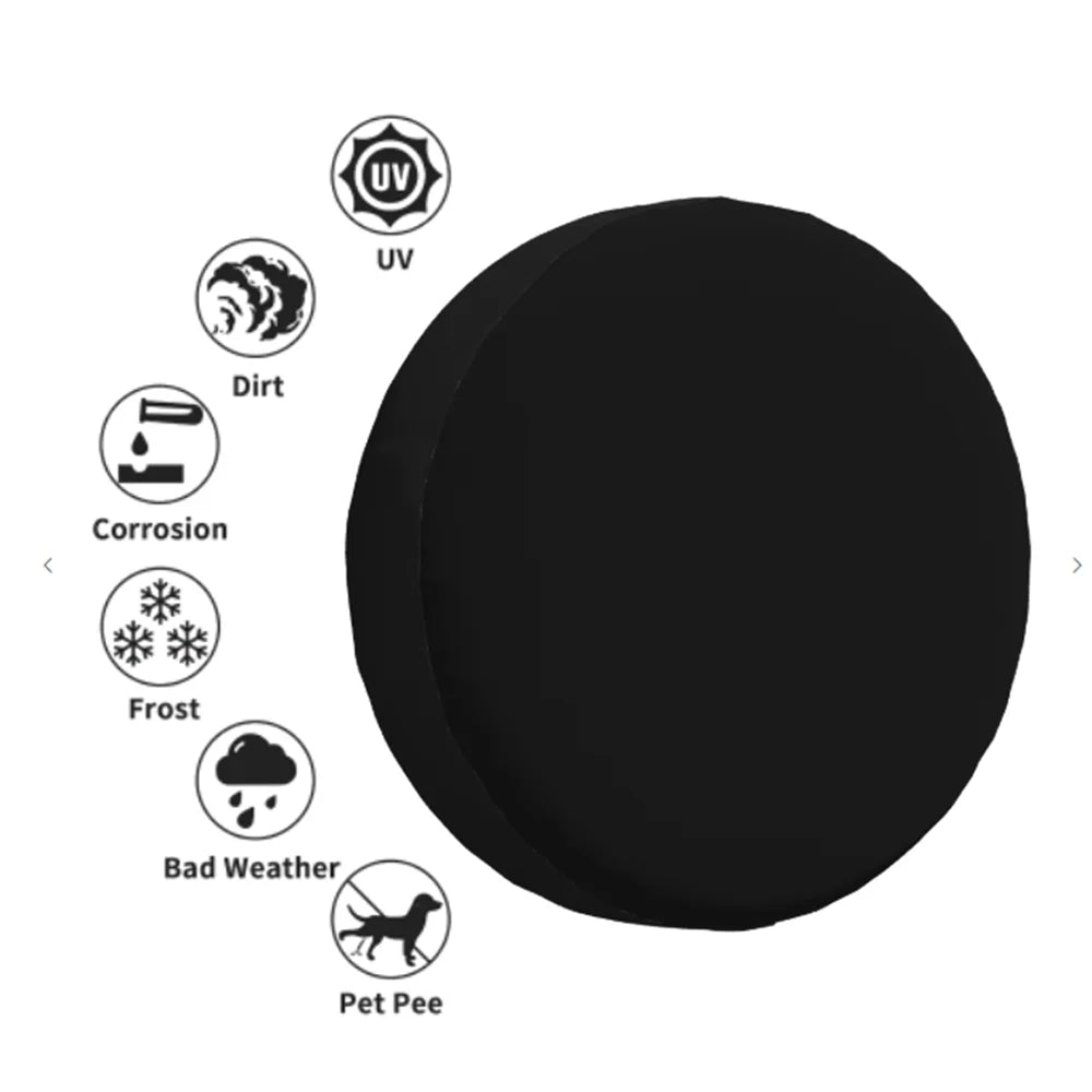 Pink Cute Bee Butterfly Spare Tire Cover Universal Fit Waterproof SUV Truck Wheel Protector