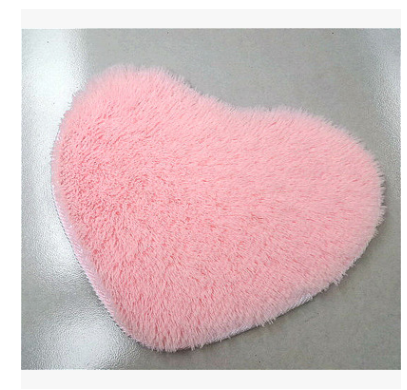Heart Shaped Silk Carpet and Rug