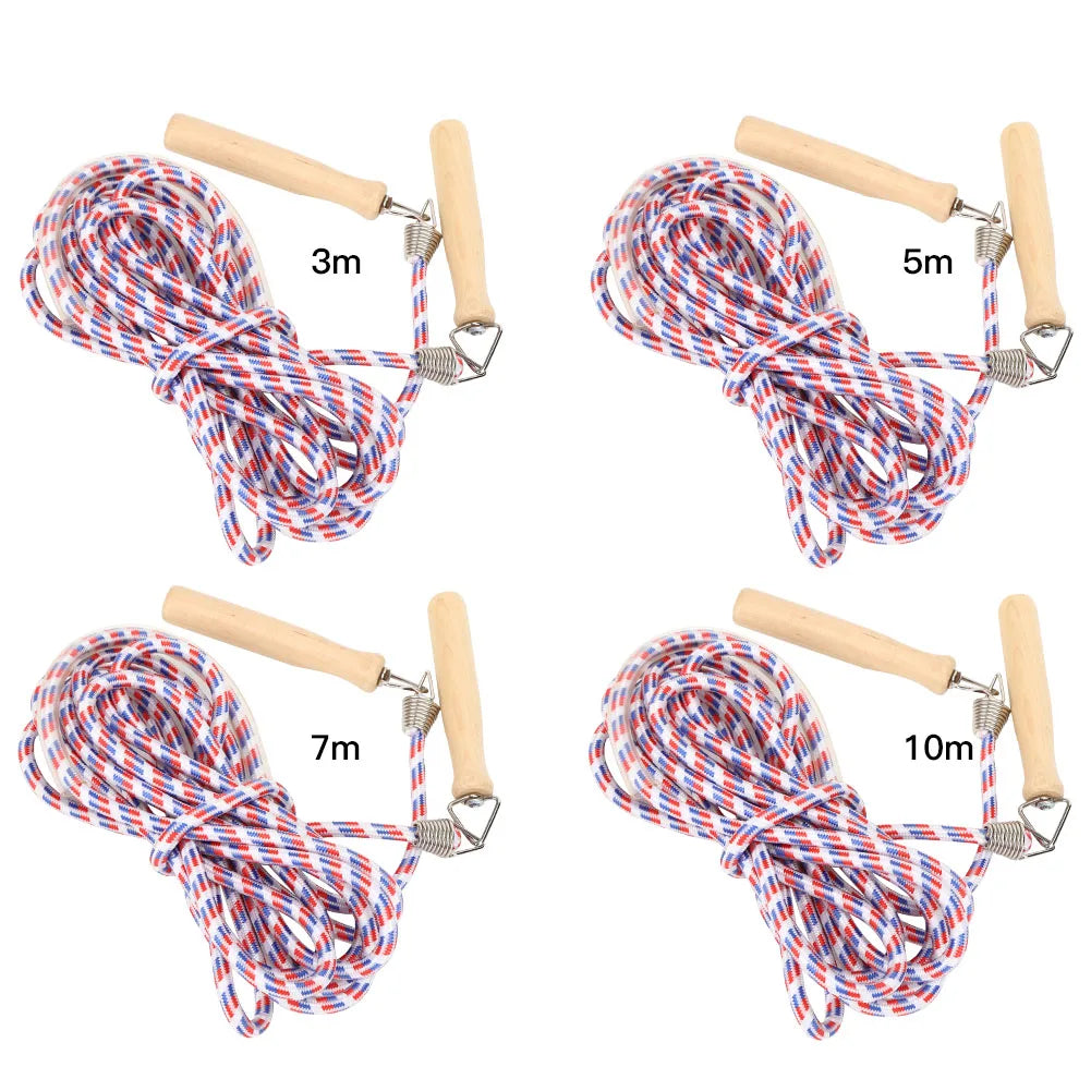 Skipping Rope Easy  Cotton Weaving Long Enough Good Elasticity Jump Ropes Environmentally Friendly for Outdoor Sports