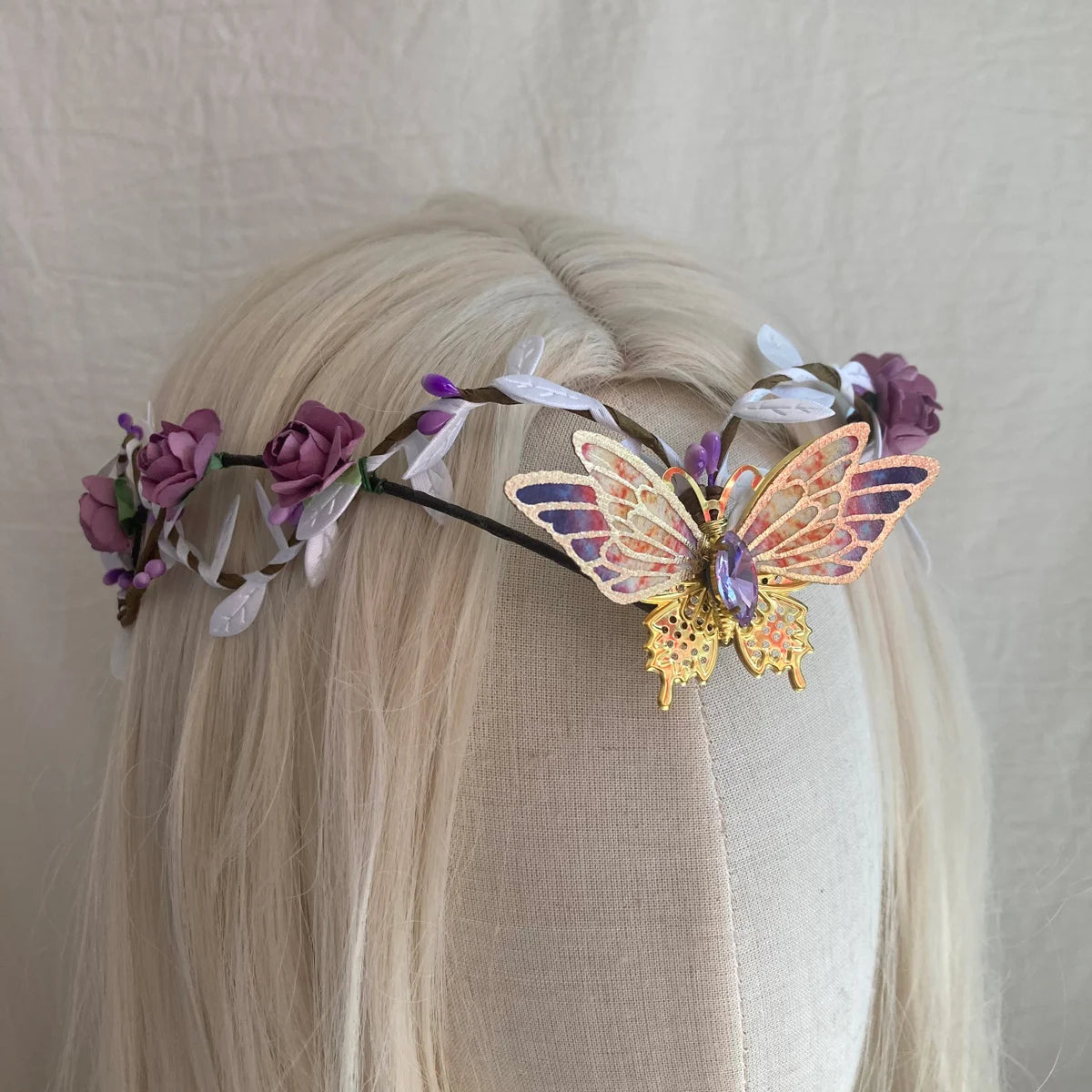 Woodland Fairy Tiara Butterfly Crown