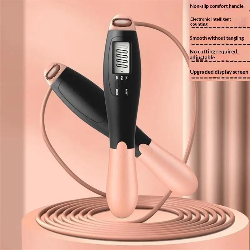 New Adjustable Counting Jump Rope For Fitness Gym Training Home Sports Equipment Steel Skipping Rope For Adult Student ExamsAcc