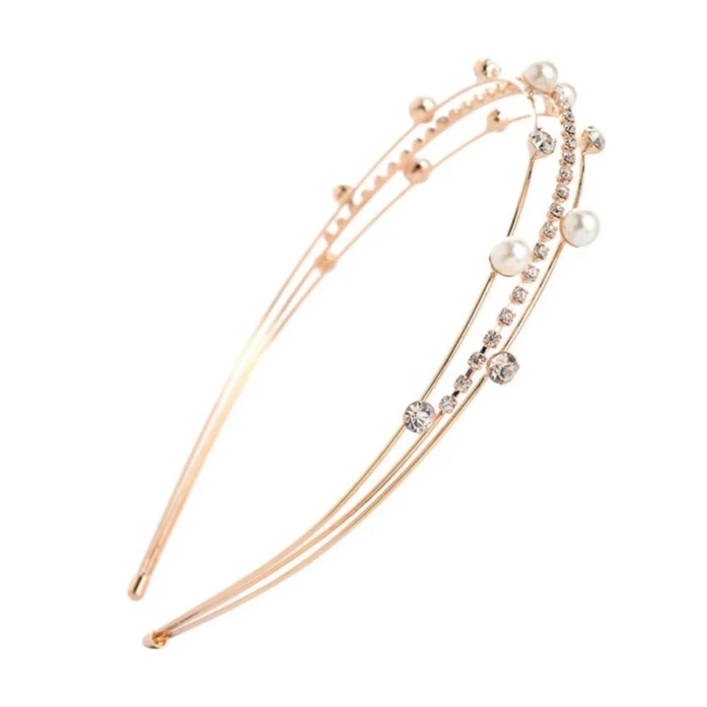 Crystal Wedding Bridal Tiara Hairstyle For Women Girls Prom Headband Elegant Bride Hair Styling Tools Fashion  hair accessories