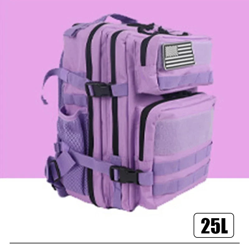25L/45L 3P Tactical Backpack for Men Women Pink Outdoor Camping Hunting Accessories Military Army Molle Rucksacks Assault Bag