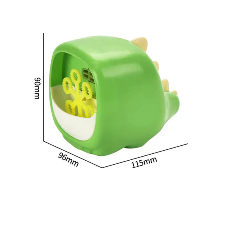 Funny Bubble Machin Cartoon Dinosaur Frog Animal Magic Soap Water Bubble Blower Handheld Christmas Gifts for Kids Boys Girls