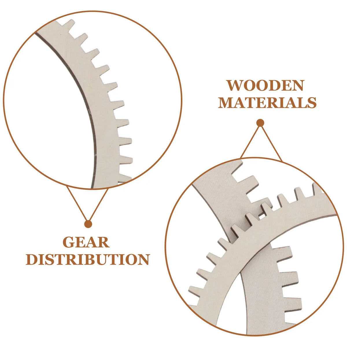 3Pcs Wooden Round Gear Loom Set DIY Hand Weaving Kit for Tapestry Rug Craft Knitting Tool Woven Hanging Decor Yarn Weaving Kit
