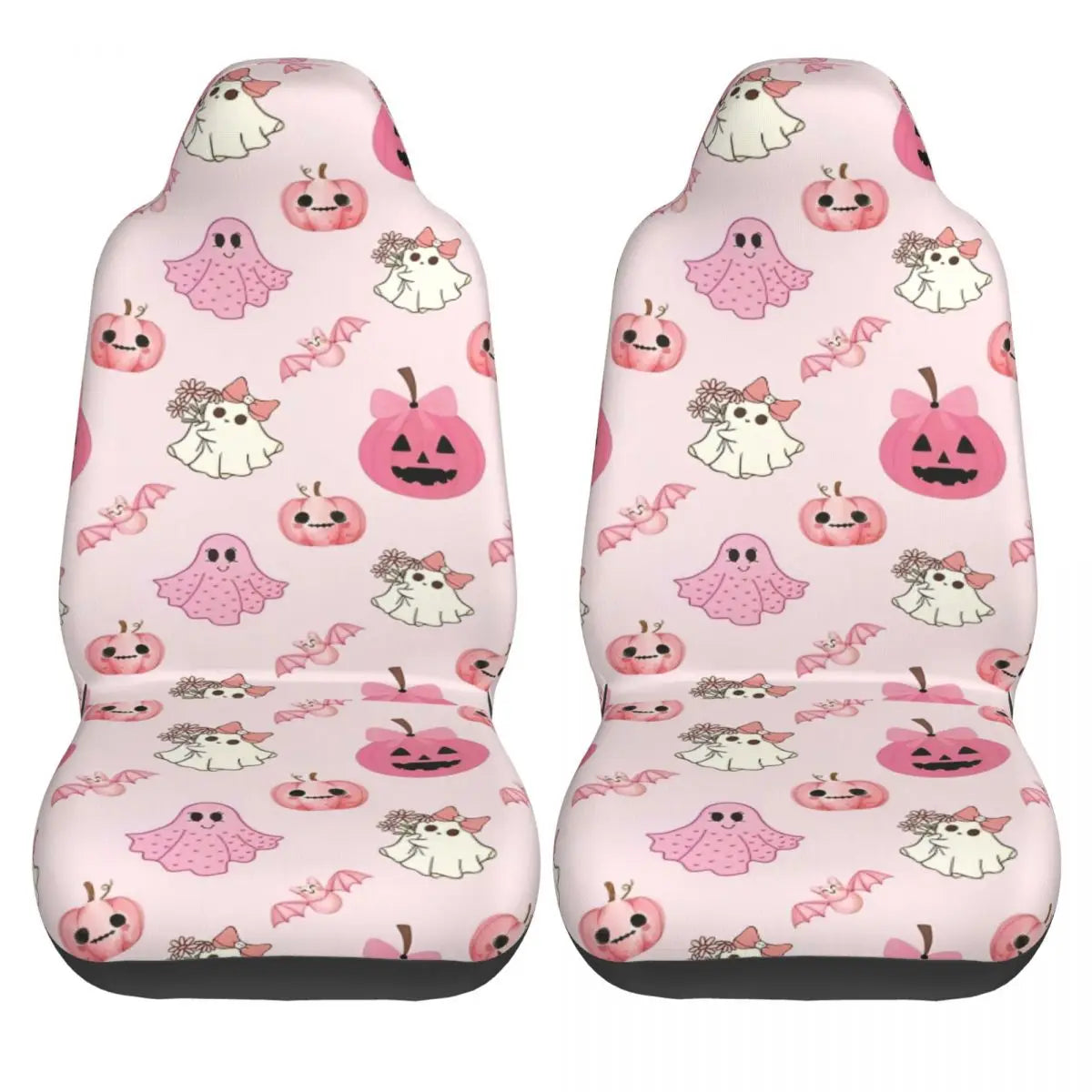 Pink Halloween Universal Car Seat Cover