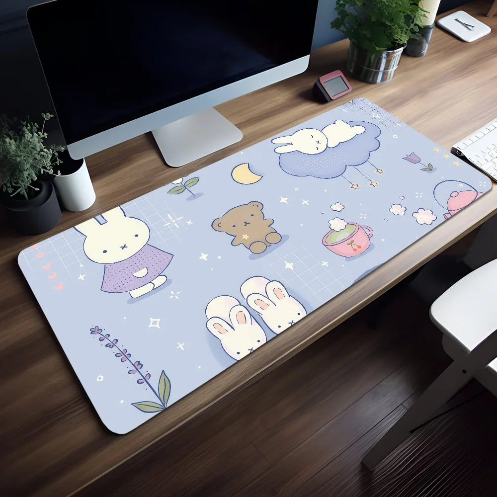 Mouse M-Miffy Cute Pad Kawaii Non-slip Lockedge Office Student Gaming Thickened Large Writing Cushion MousePad