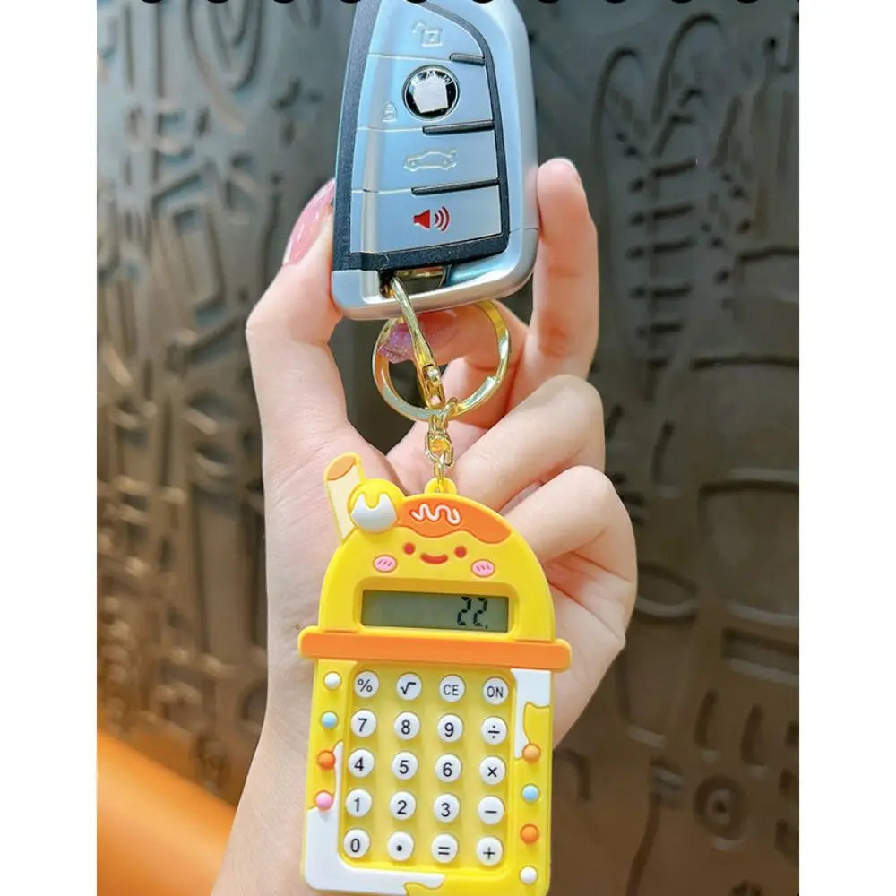 Portable Kawaii Mini Calculator 8 Digits Display Candy Color Student Stationery Lightweight Maze School Supplies Office