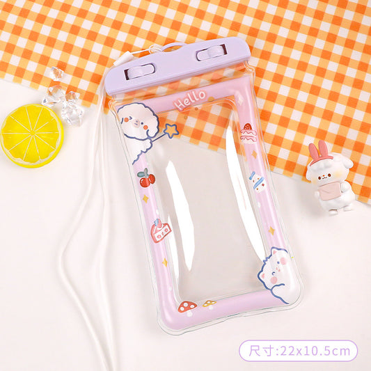 Cute Cartoon Waterproof Phone Pouch for Swimming