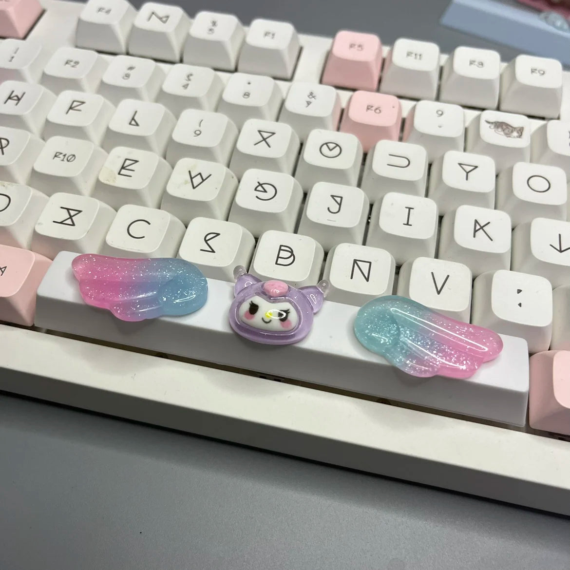 DIY Cute Magic Love Wings Keycap