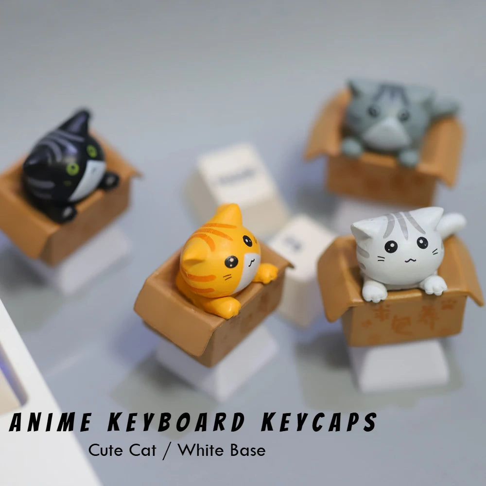 1pc Customize Your Keyboard with Cute Cat Keycaps