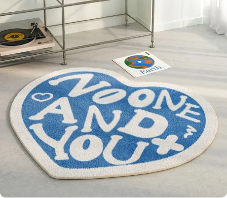 Creative Heart Shape Rug