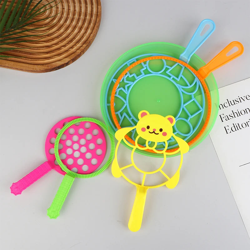 Bubble Machine Blowing Bubble Tool Soap Bubble Maker Blower Set Big Bubble Dish Outdoor Kid Fun Parent-child Interactive Toys