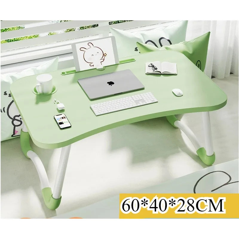 Bed Small table Foldable computer desk Student dormitory Upper bunk Desk Study table Writing table Color table