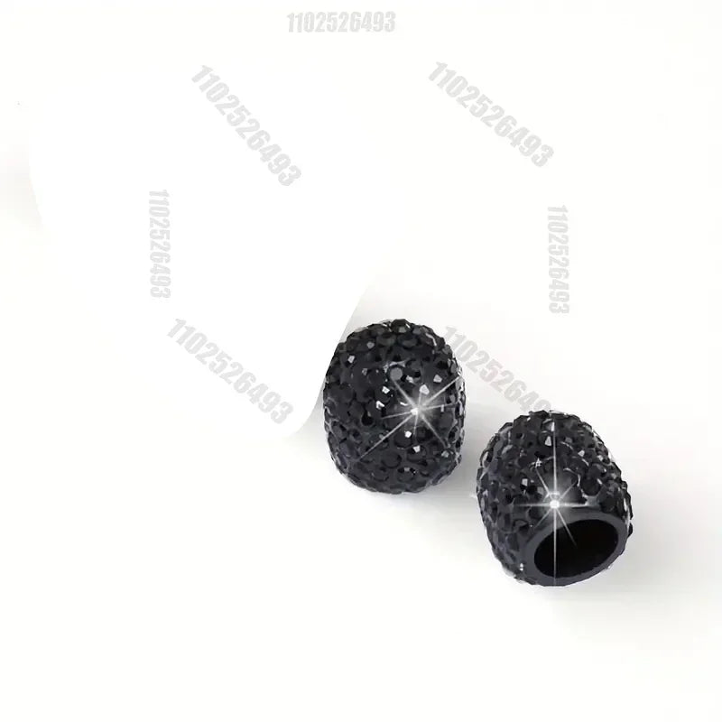 2/4PCS Diamond Car Tire Valve Caps Shining Dust-proof Wheel Valve Cover Vehicle Bling Crystal Valve Cap Car Styling Accessories