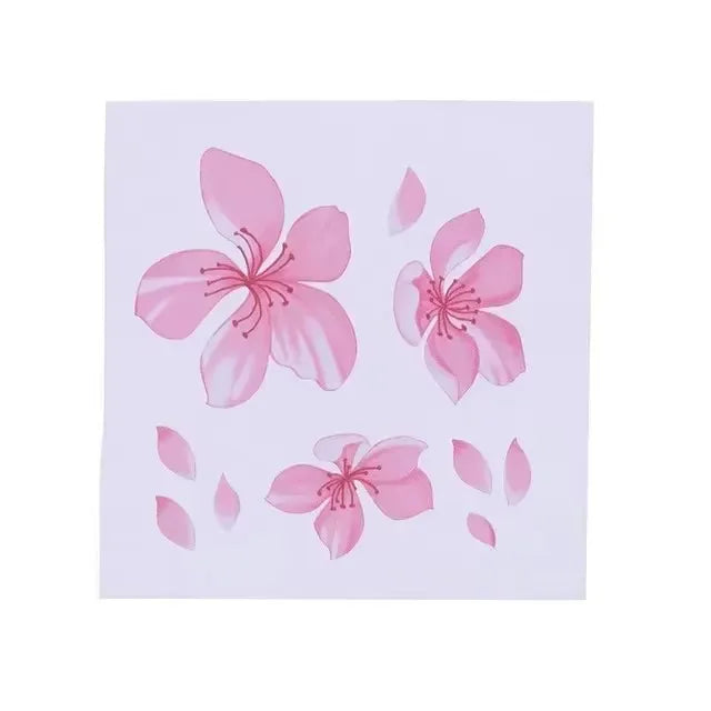Pink Cherry Blossom Floral Car Stickers Love Auto Vinyl Decal Bumper Window for Women Car Tuning Styling Accessories