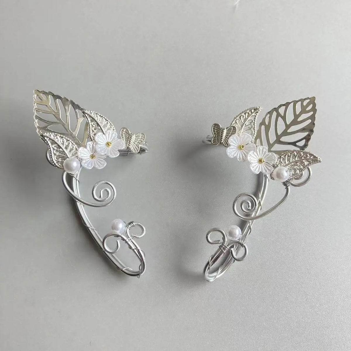 Reign of the Enchanted Forest Tiara Fairy Crown with Silver Branch Pendant