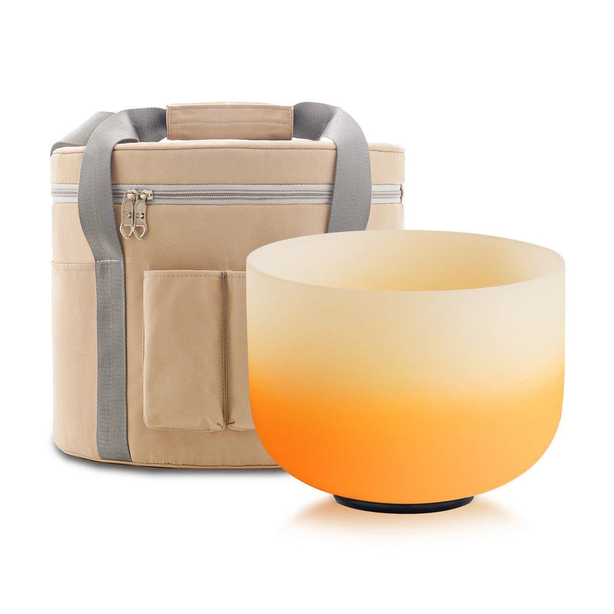 KVKA Chakra Frosted Quartz Crystal Singing Bowl For Meditation Yoga Healing