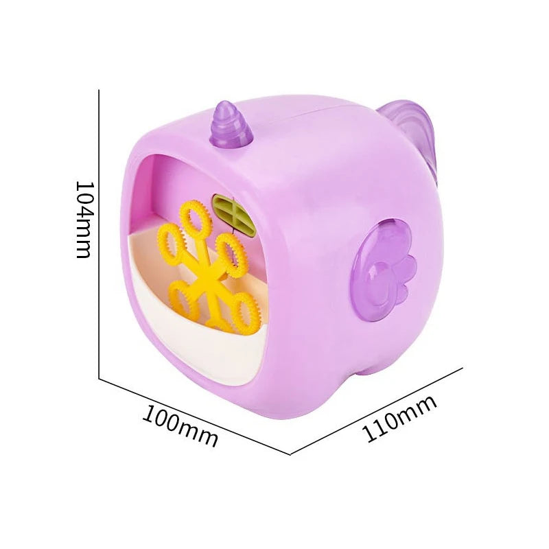 Funny Bubble Machin Cartoon Dinosaur Frog Animal Magic Soap Water Bubble Blower Handheld Christmas Gifts for Kids Boys Girls