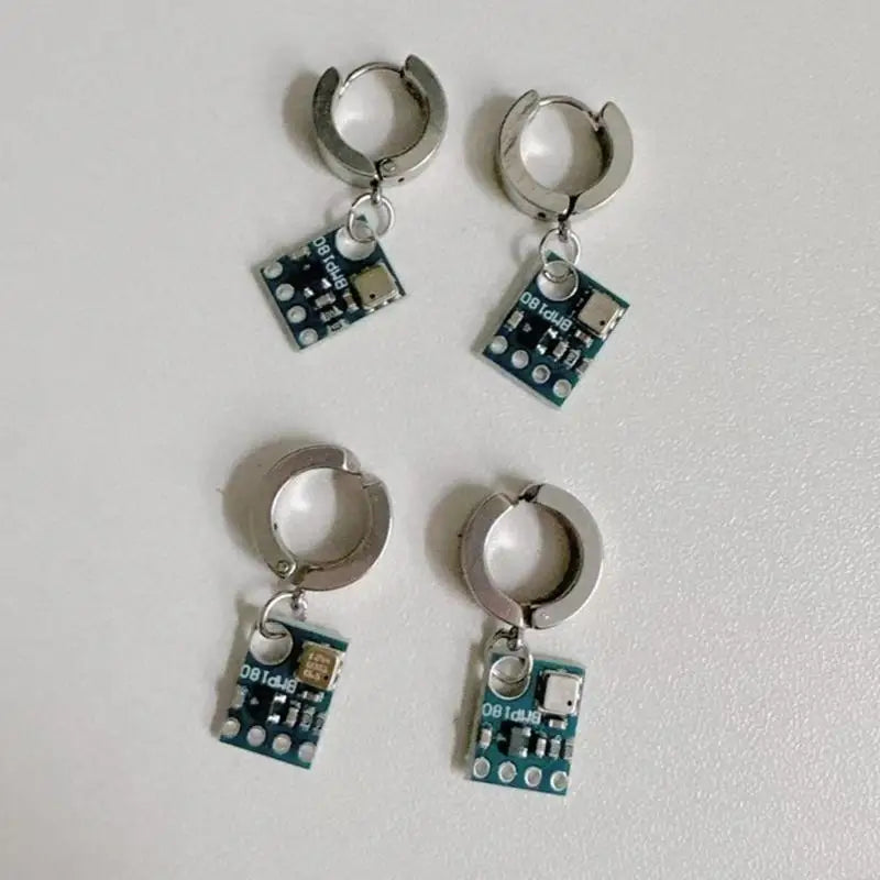 Futuristic Alien Circuit Earrings Punk Charm Earrings Suitable for Youthful