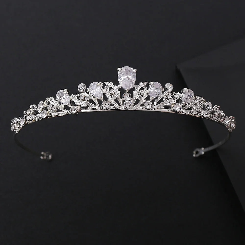 Minimalist Crystal Wedding Hair Tiaras For Bridal Women Headband For Bride Hairstyle Wedding Prom Headband Hair Accessories